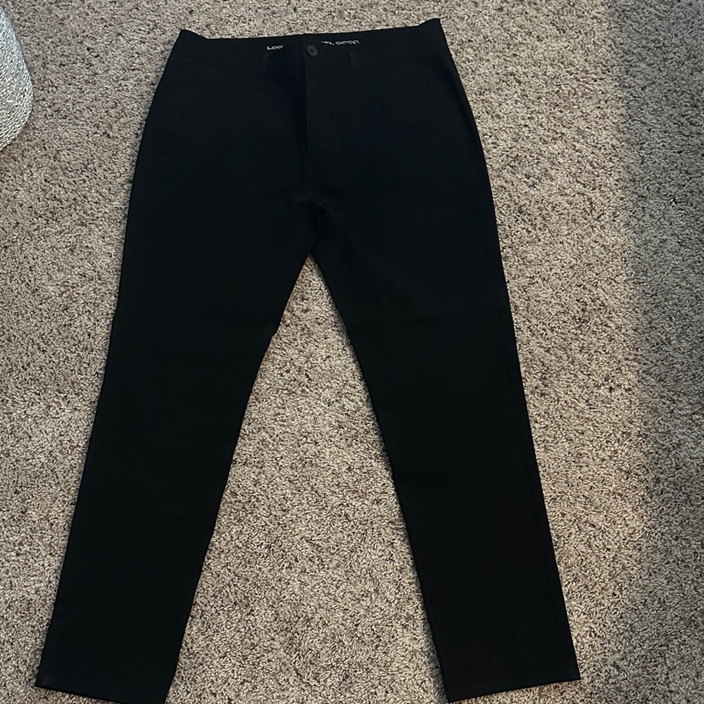 True Classic Black Chino Pants
